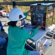 Operando Coletor Isocinético de Poluentes Atmoféricos.